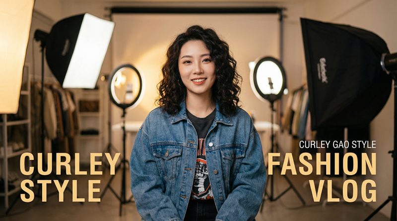 蘑菇视频时尚穿搭vlog视频